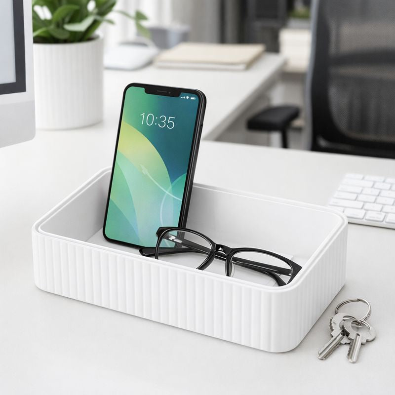 Leather Desk Tray Organizer