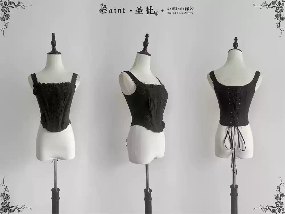 LeMiroir~Saint~Gothic Lolita Bolero Skirt Mermaid Dress Corset