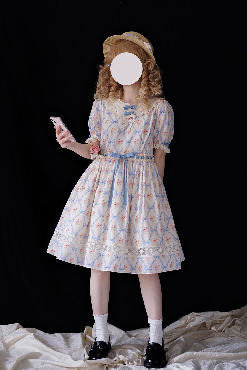(Buyforme)Miss Point~Happy Summer Cute Lolita Hairdband Straw Hat