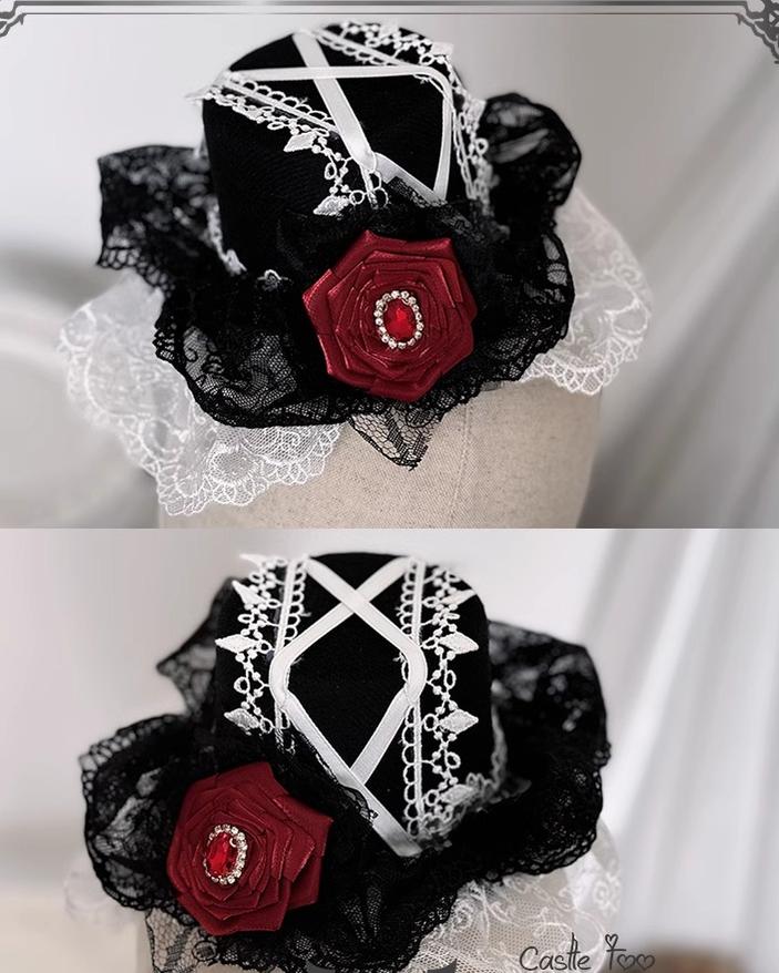 CastleToo~Night Rose~Elegant Ouji Lolita Suits With Lolita JSK And Shorts