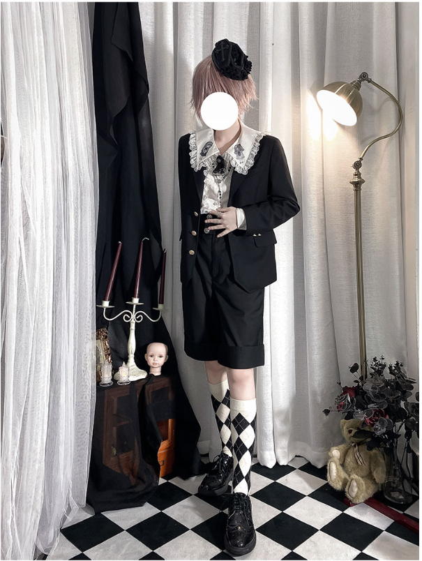 CastleToo~Corroding the Heart~Kodona Fashion Brolita Ouji Prince Shirt Suspenders