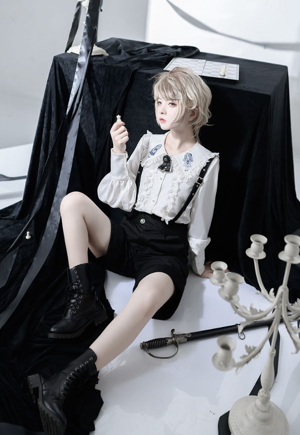 CastleToo~Corroding the Heart~Kodona Fashion Brolita Ouji Prince Shirt Suspenders