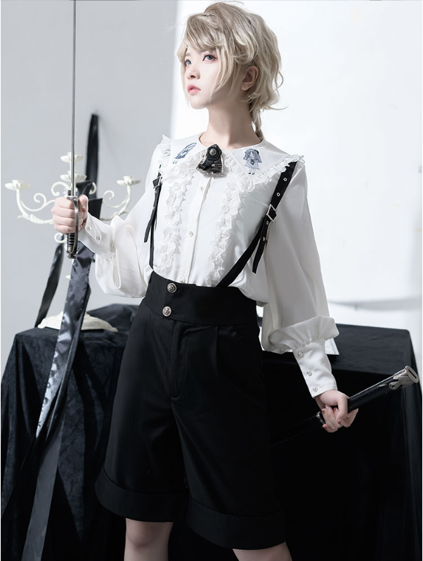 CastleToo~Corroding the Heart~Kodona Fashion Brolita Ouji Prince Shirt Suspenders