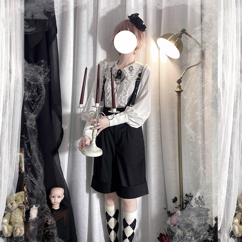 CastleToo~Corroding the Heart~Kodona Fashion Brolita Ouji Prince Shirt Suspenders