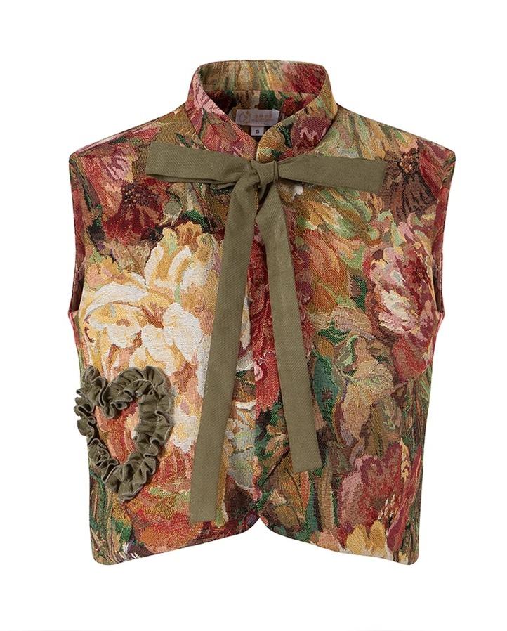 ZJstory~Gilded Age~Vintage Lolita Vest Suit Oil Painting Style Skirt Coat