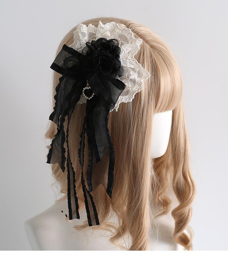 Xiaogui~Maid Lolita Hairband Doll Lolita Cuffs and Top Hat
