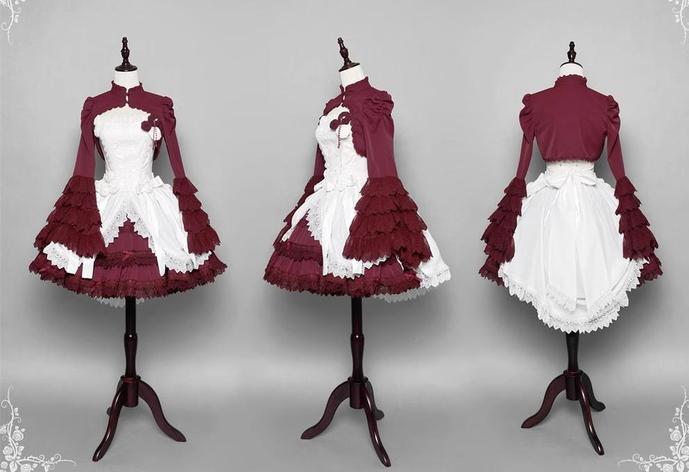 LeMiroir~Saint~Gothic Lolita Bolero Skirt Mermaid Dress Corset