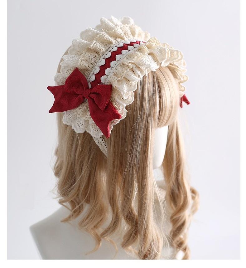 Xiaogui~Sweet Lolita Headband Lace Hairband Ballet Style