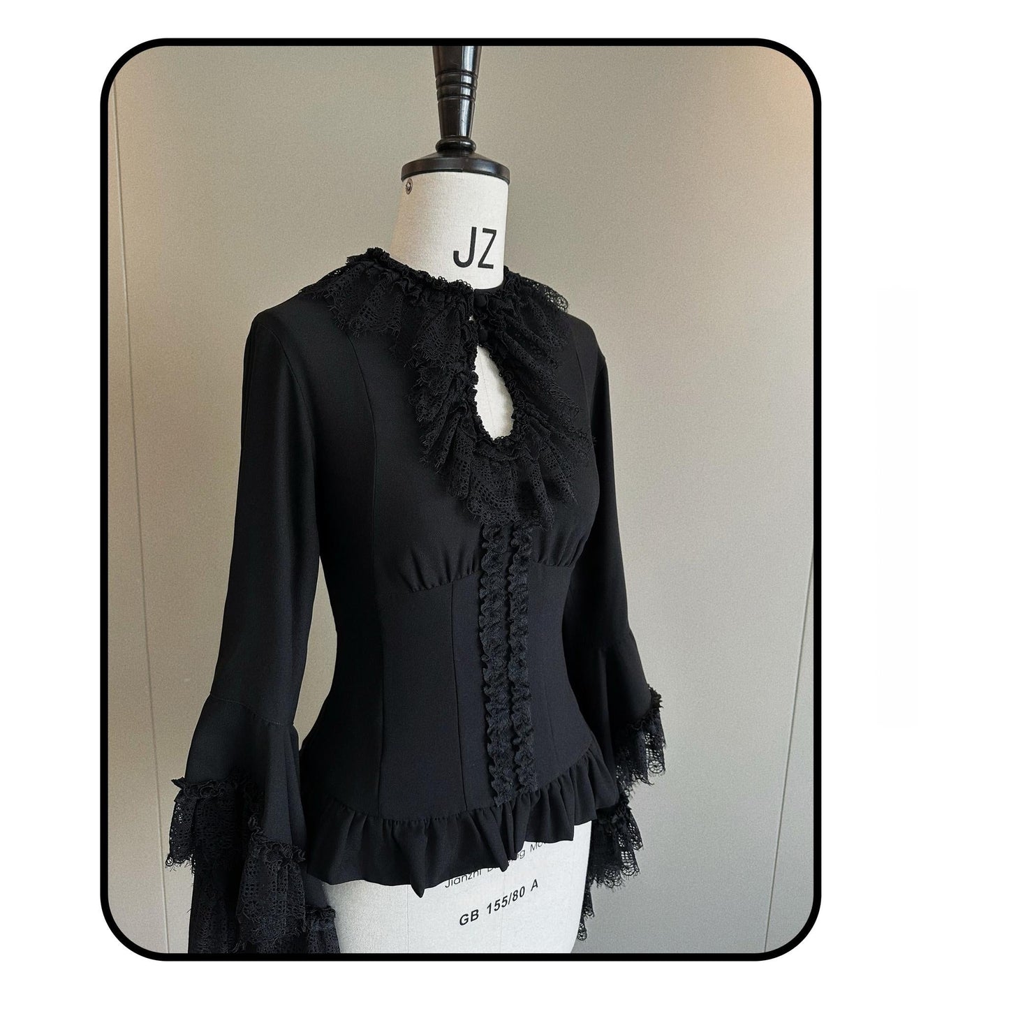 Susin Lolita~Night Traveler~Gothic Lolita Skirt Outfit Long Coat Shirt and Bustier Set
