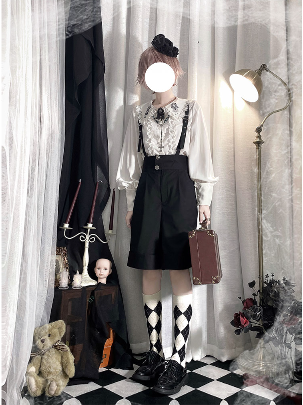 CastleToo~Corroding the Heart~Kodona Fashion Brolita Ouji Prince Shirt Suspenders