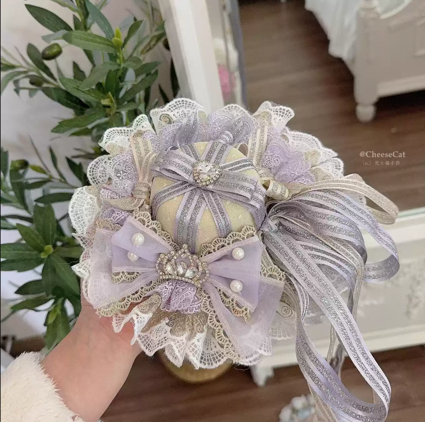 Cheese Cat~Sweet Lolita Cake Top Hat Handmade Lolita Accessory