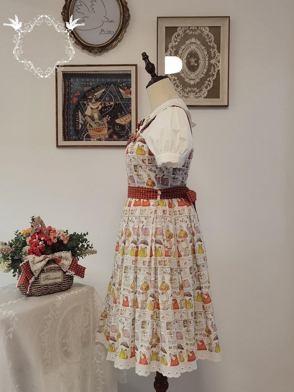 Miss Cube~Dress Up Dolls~Summer Kawaii Lolita JSK Dress Customized Size