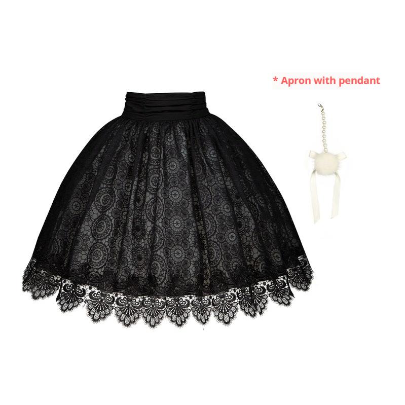 With PUJI~Twilight Choir~Twin Lolita OP Suit Loose Version Dress with Apron