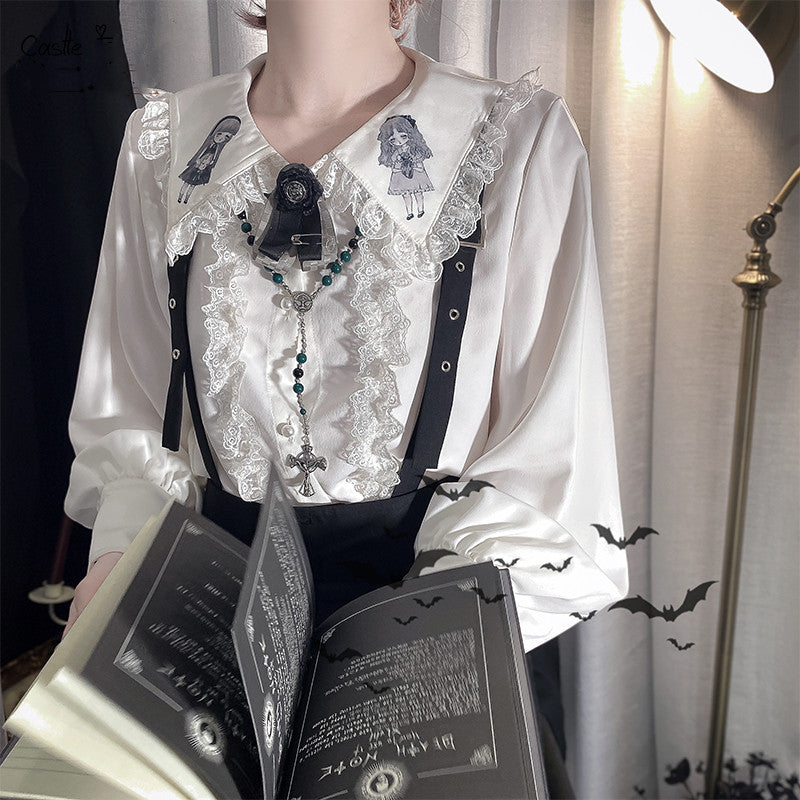 CastleToo~Corroding the Heart~Kodona Fashion Brolita Ouji Prince Shirt Suspenders