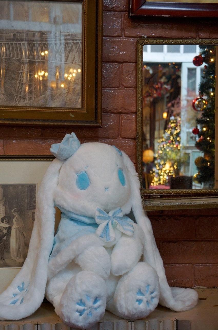 RosyDream~Kawaii Lolita Bunny Doll Bag Plush Doll with a Skeleton
