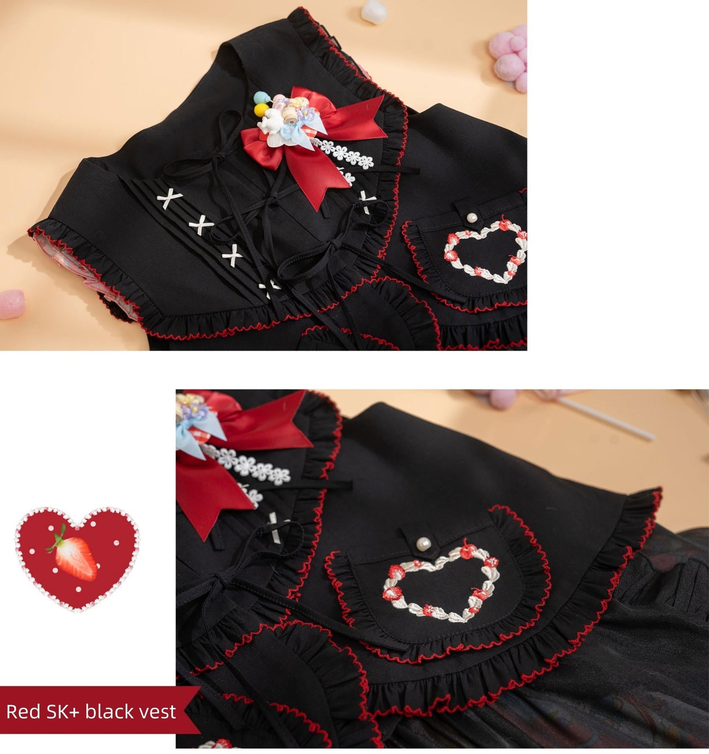 Southern Cross~Showa Kaleidoscope~Sweet Lolita OP SK and JSK with Rabbit Print