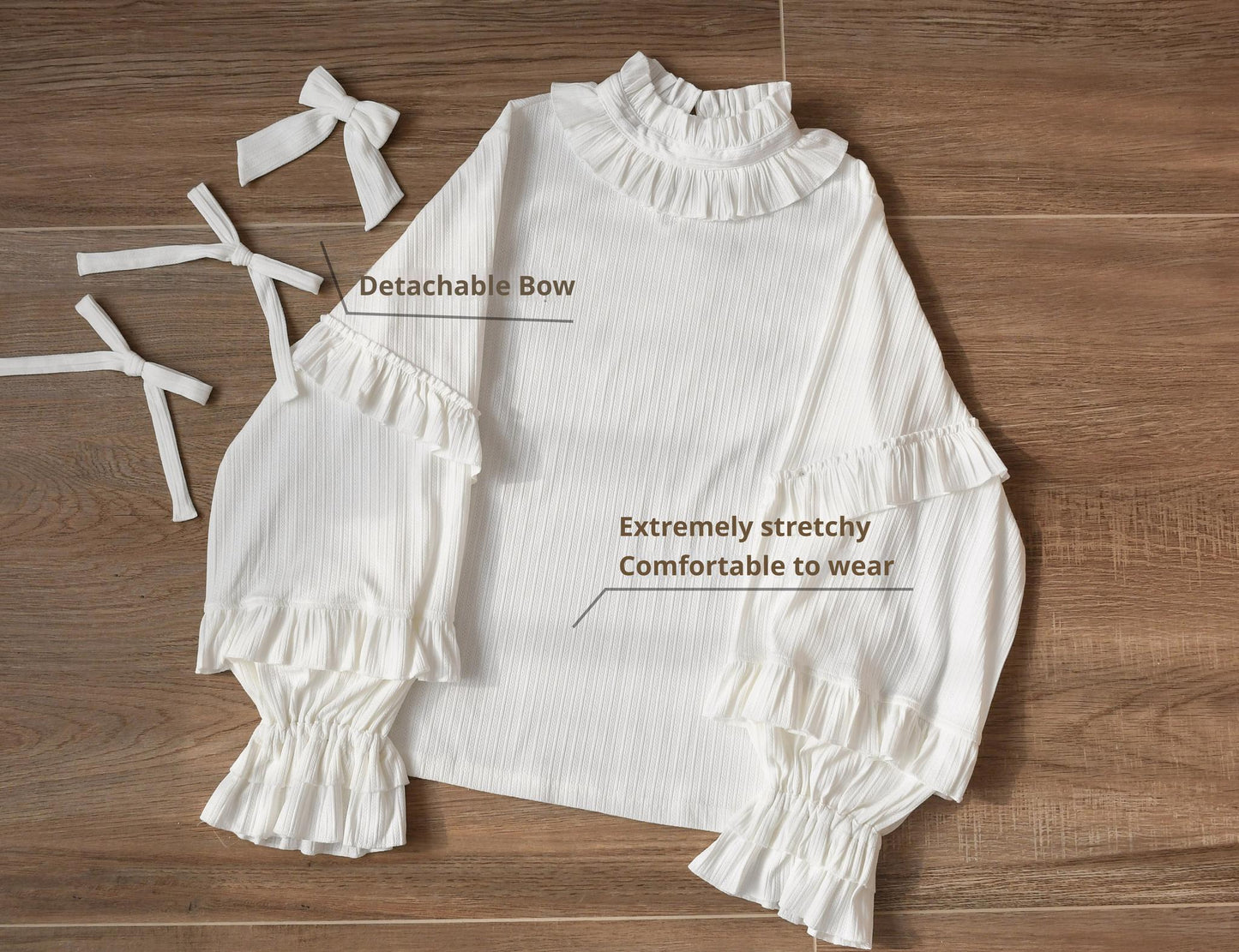 MIST~First Snow~Sweet Lolita Sweater Winter Puff Sleeve Knitting Innerwear