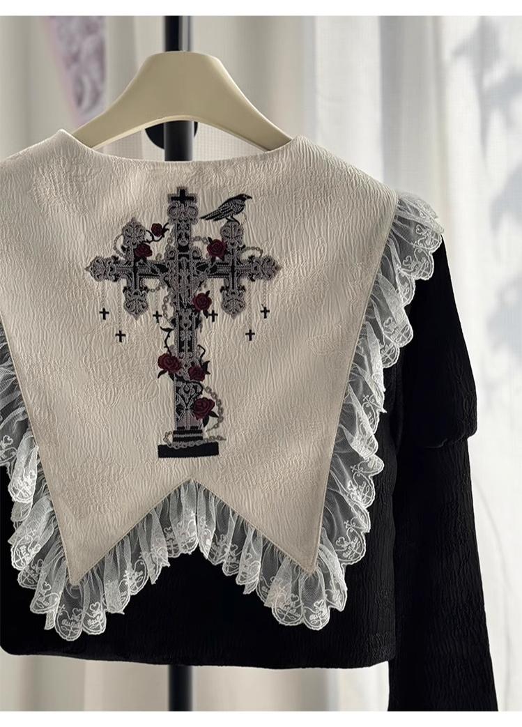 CastleToo~Crossbone~Ouji Lolita Shorts Suit Gothic Lolita Top and Blouse