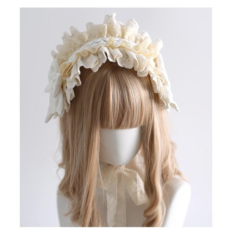 Xiaogui~Sweet Lolita Headband Lace Hairband Ballet Style