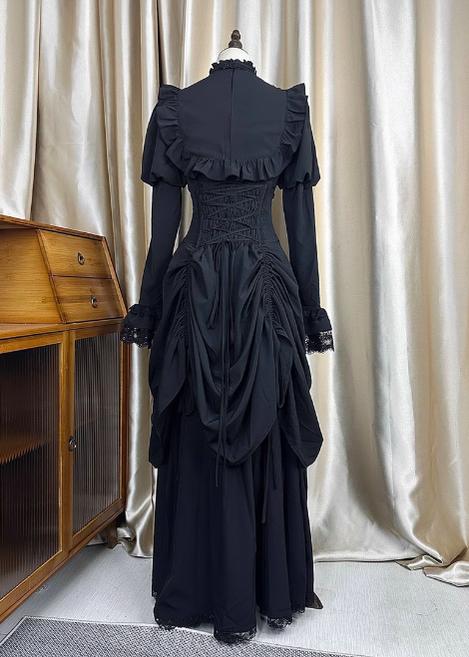 The Original Witch~Witch Returns~Gothic Lolita SK Set Fishbone Lace Corset Skirt Shirt