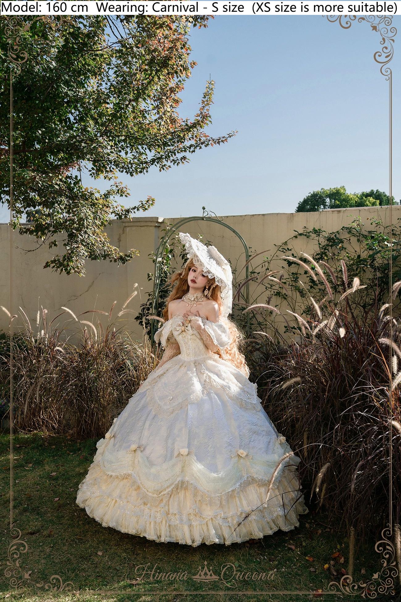 Hinana Queena~With Belle~Bridal Wedding Lolita OP Dress Available for Custom Size