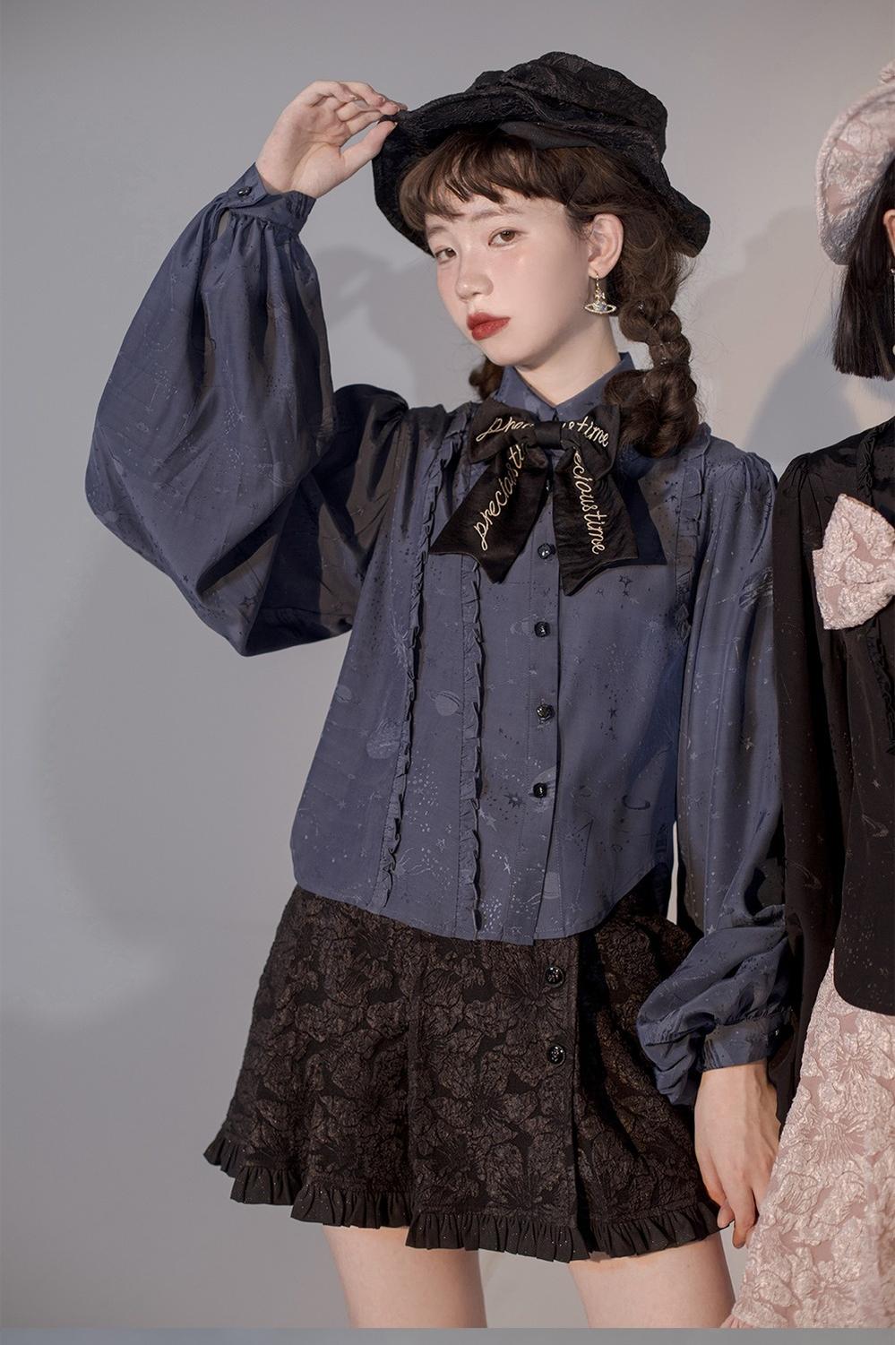 ZJstory~Gilded Age~Vintage Lolita Vest Suit Oil Painting Style Skirt Coat