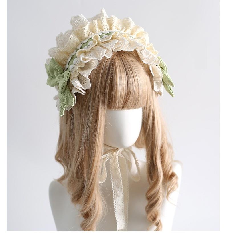 Xiaogui~Sweet Lolita Headband Lace Hairband Ballet Style