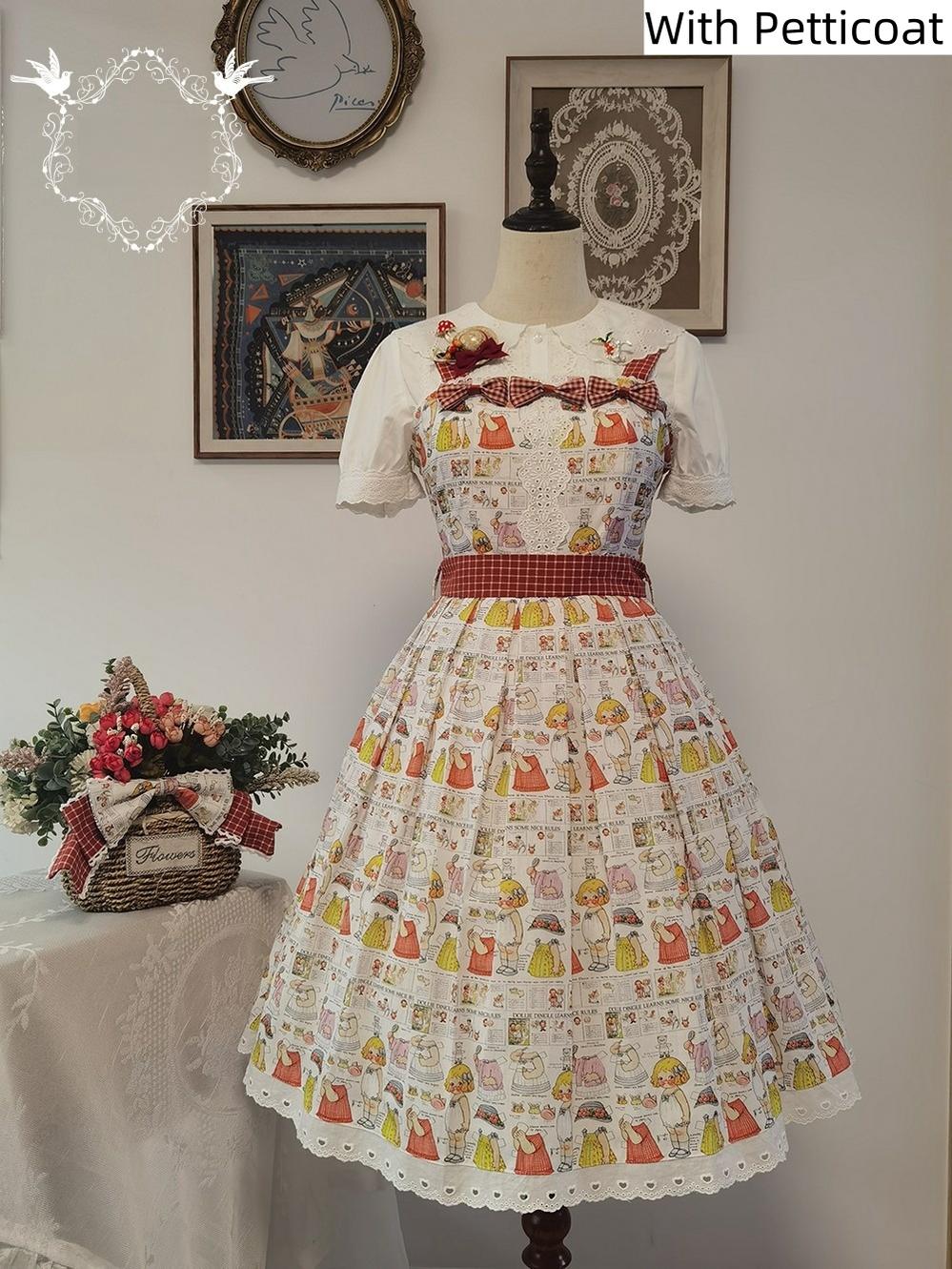 Miss Cube~Dress Up Dolls~Summer Kawaii Lolita JSK Dress Customized Size