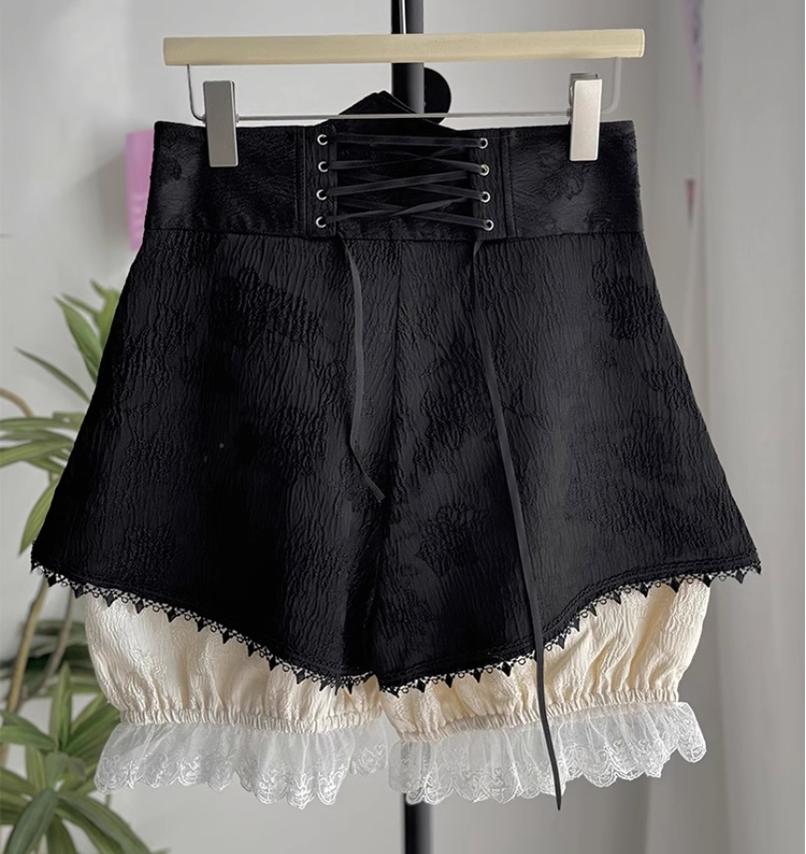 CastleToo~Crossbone~Ouji Lolita Shorts Suit Gothic Lolita Top and Blouse