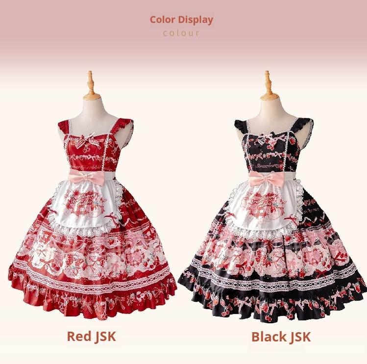 OCELOT~Sweet Lolita Lolita JSK and SK Rabbit Strawberry Dress