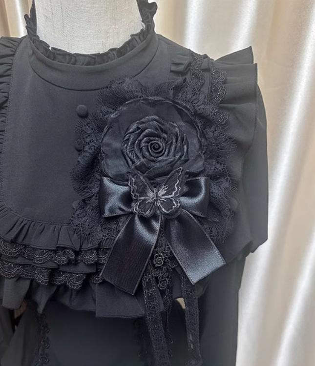 The Original Witch~Witch Returns~Gothic Lolita SK Set Fishbone Lace Corset Skirt Shirt