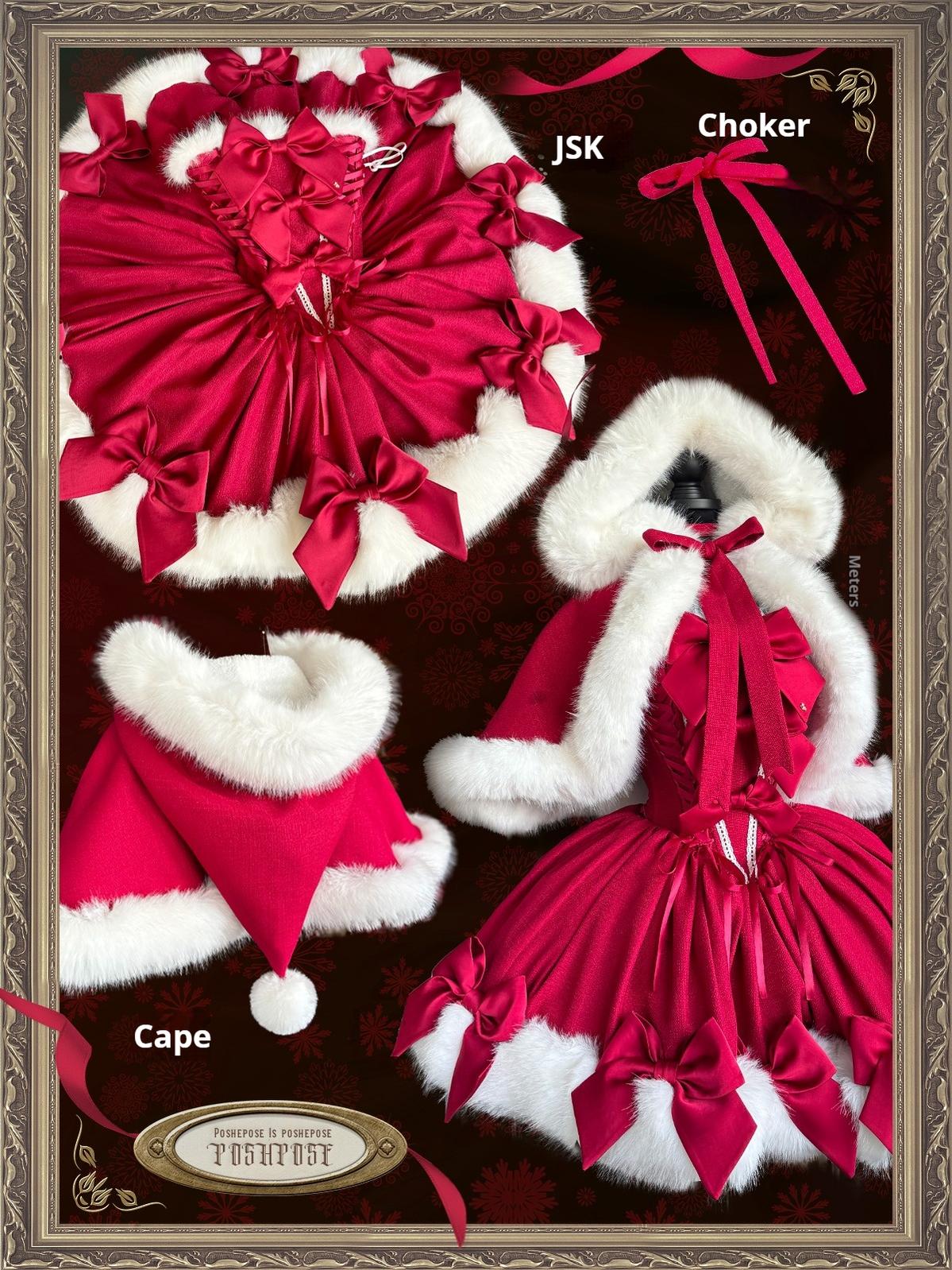 POSHEPOSE~Gorgeous Lolita Dress Outfit Christmas Jumper Dress Collection
