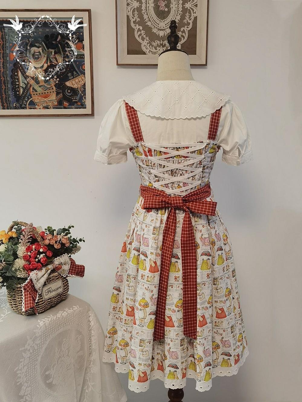Miss Cube~Dress Up Dolls~Summer Kawaii Lolita JSK Dress Customized Size
