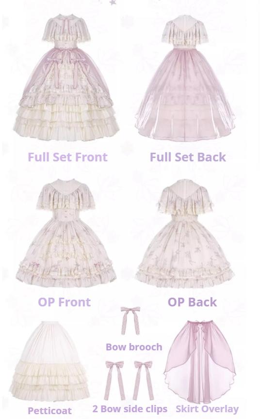 With PUJI~Nanke~Classic Lolita OP Dress Outfit with Edwardian Collar