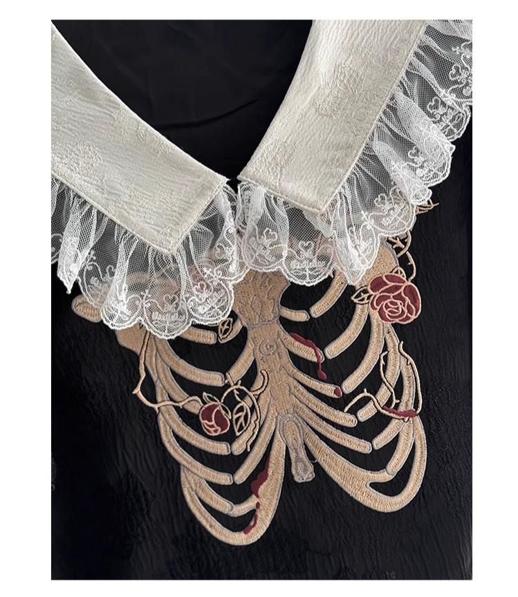 CastleToo~Crossbone~Ouji Lolita Shorts Suit Gothic Lolita Top and Blouse