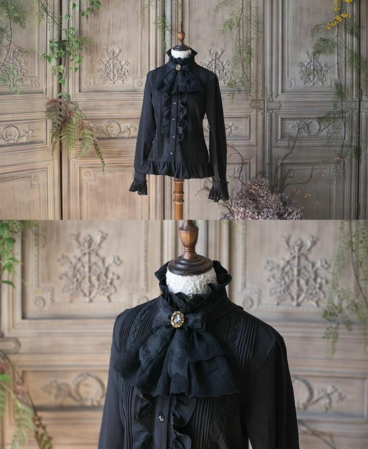 Sweet Dreamer~Elegant Ouji Lolita Blouse Long Sleeve Prince Lolita Shirt