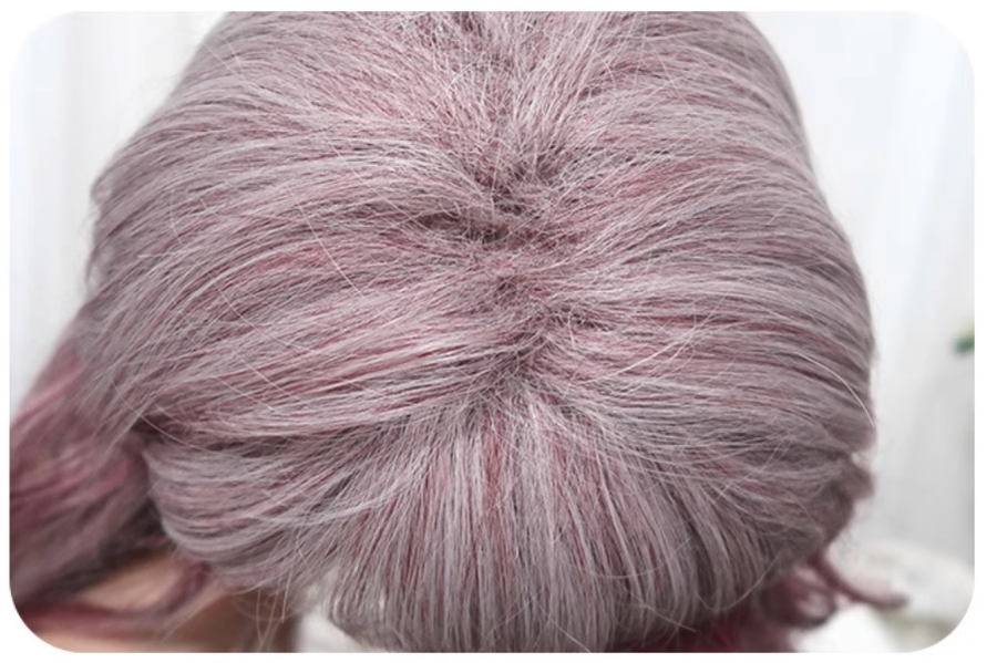 CastleToo~Moonlit Blooms~Gothic Lolita Wig Gradient Wine Red Texturizing Lolita Wig