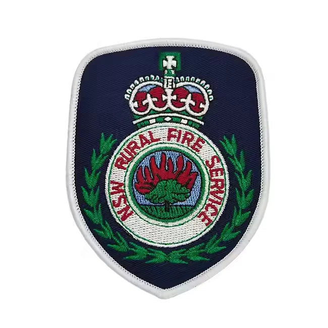 Customized Football Team Embroidered Woven Badges Patches