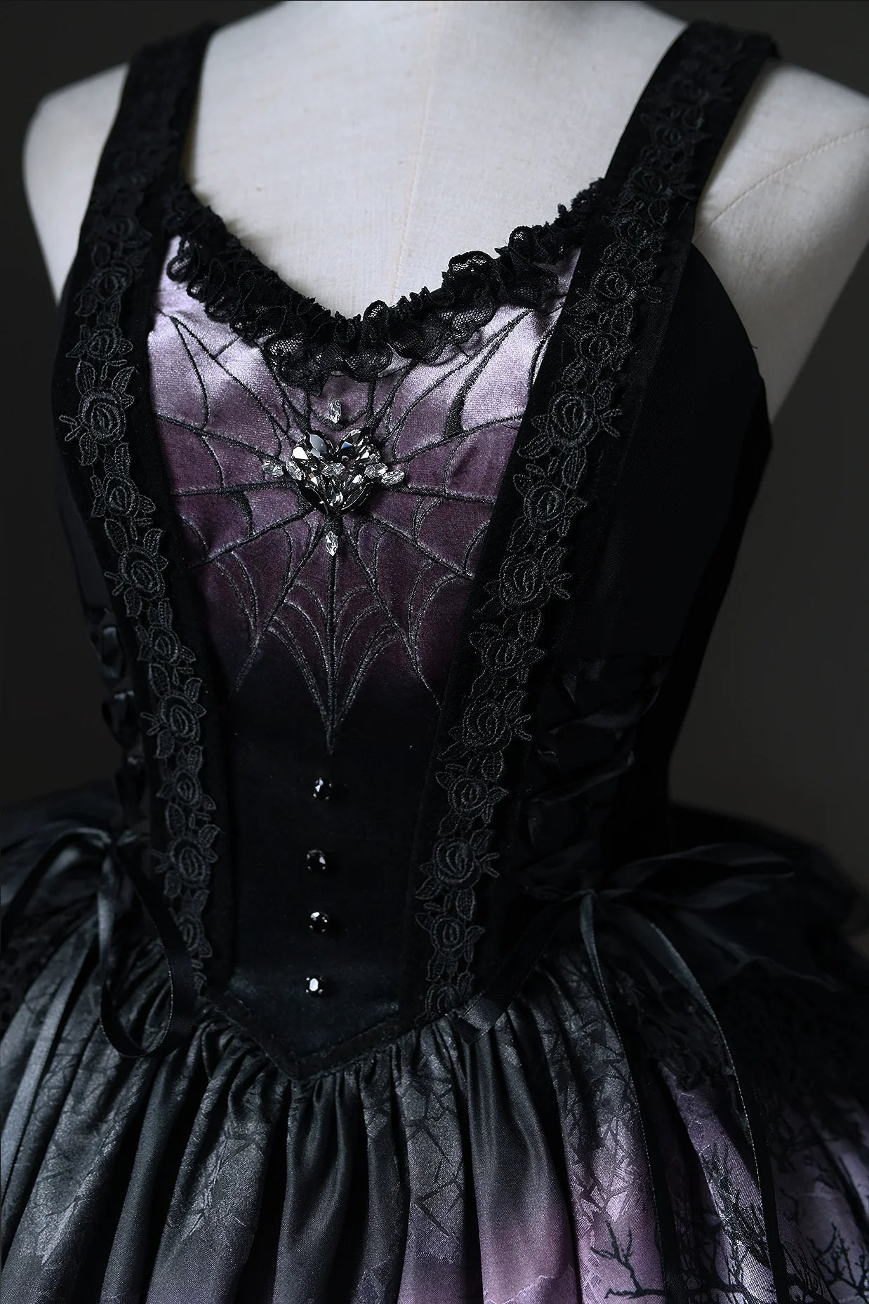 LilithHouse~Horror House~Gothic Lolita JSK with Spooky Castle Print