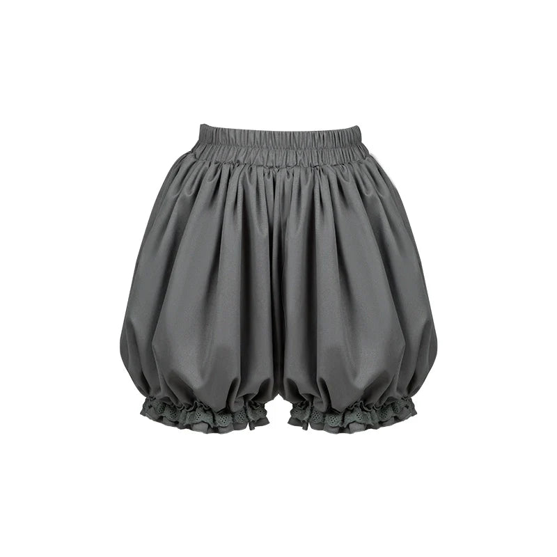 With PUJI~Night Feast~Gothic Lolita Suit Ouji Lolita Tailcoat Tiered Skirt Shorts
