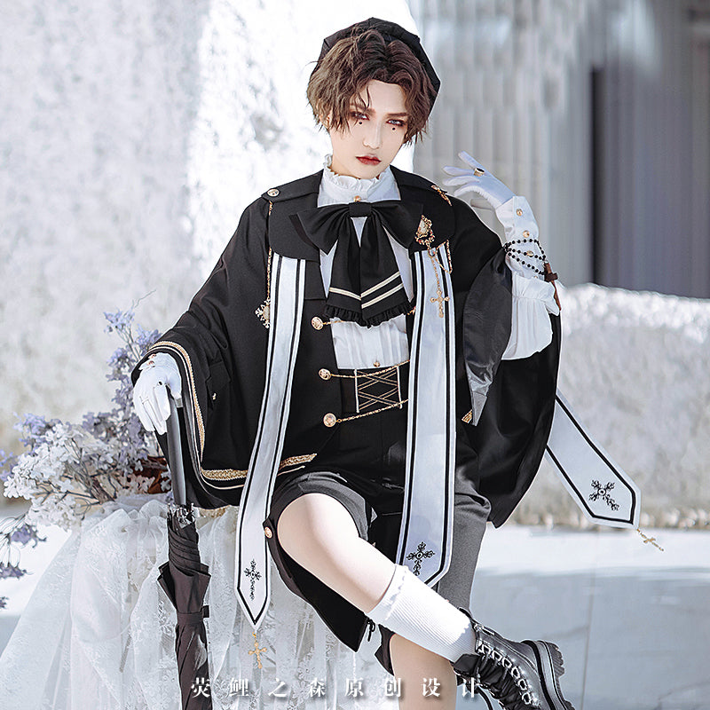(BFM)Forest Fluorescent Carps~Choir~Ouji Lolita Shorts Set Prince outfit