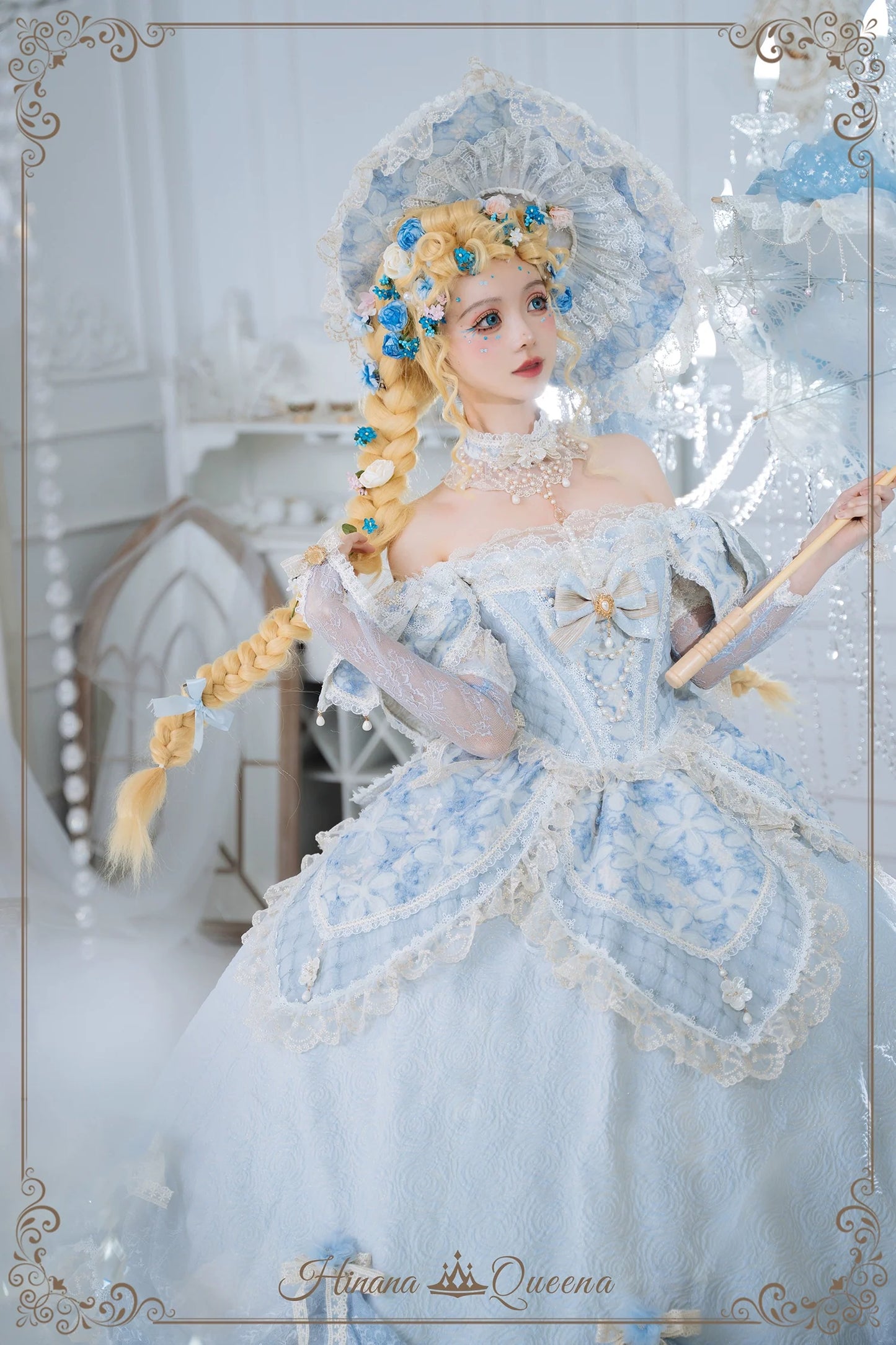 Hinana Queena~With Belle~Bridal Wedding Lolita OP Dress Available for Custom Size