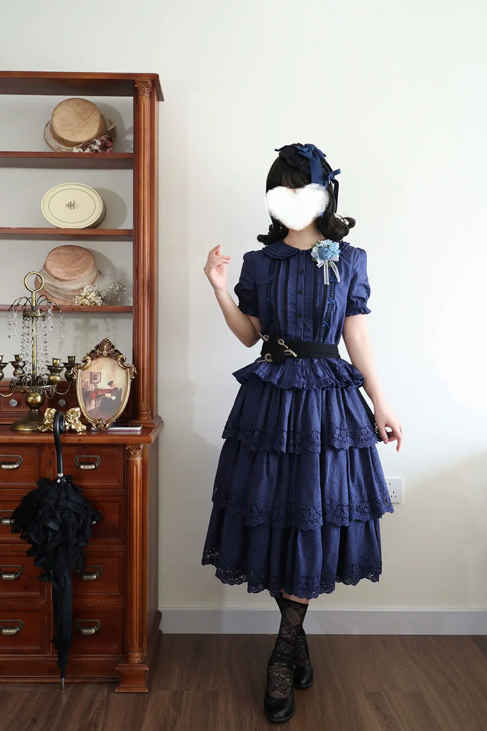 Miss Point~Forest Waltz~Classic Lolita Tiered Skirt Multi-layer Embroidered SK