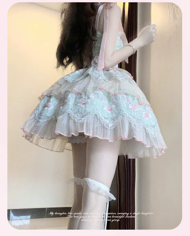 Sakurahime~Sweet Lolita JSK Princess Lolita Dress and Lovely Accessory