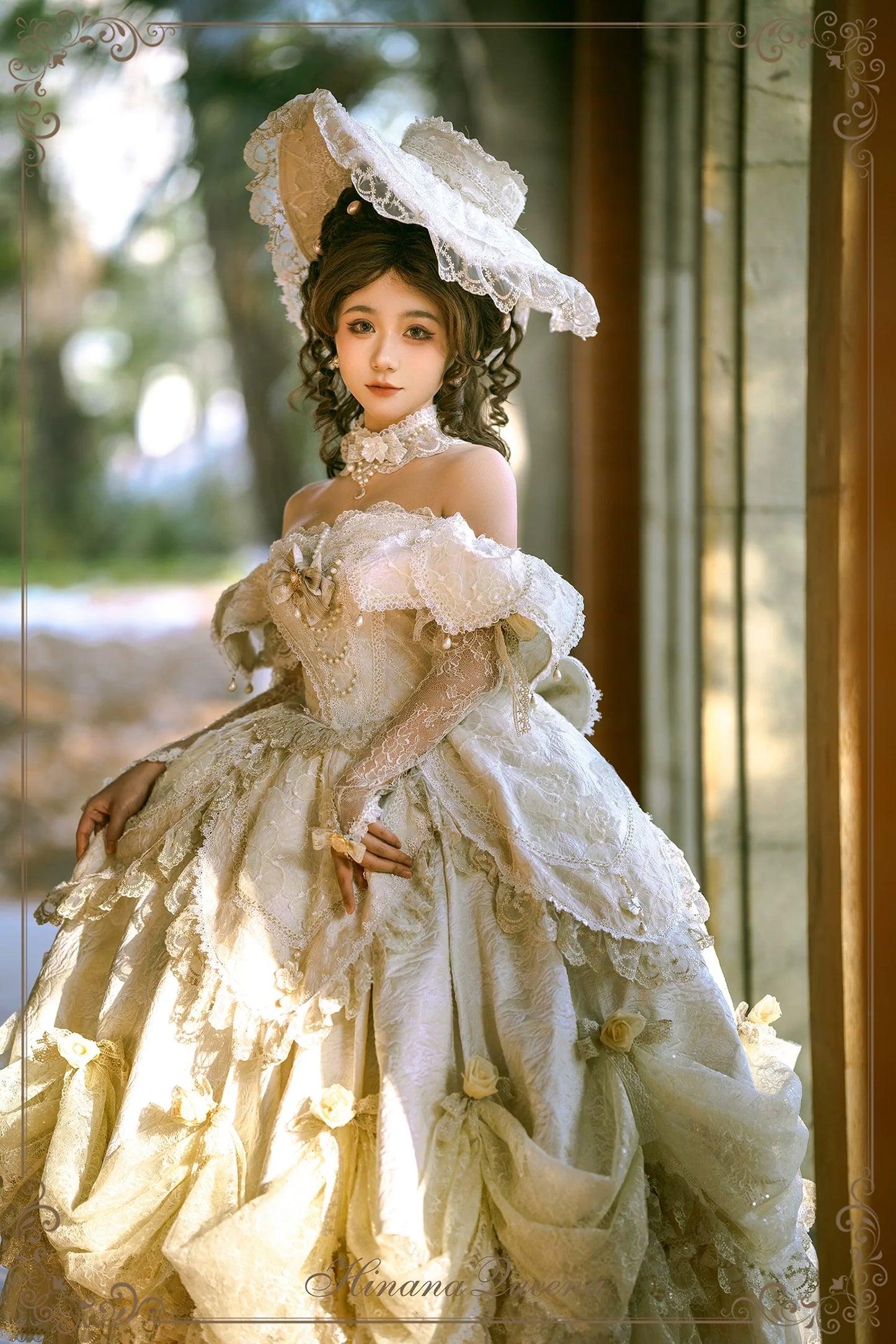 Hinana Queena~With Belle~Bridal Wedding Lolita OP Dress Available for Custom Size