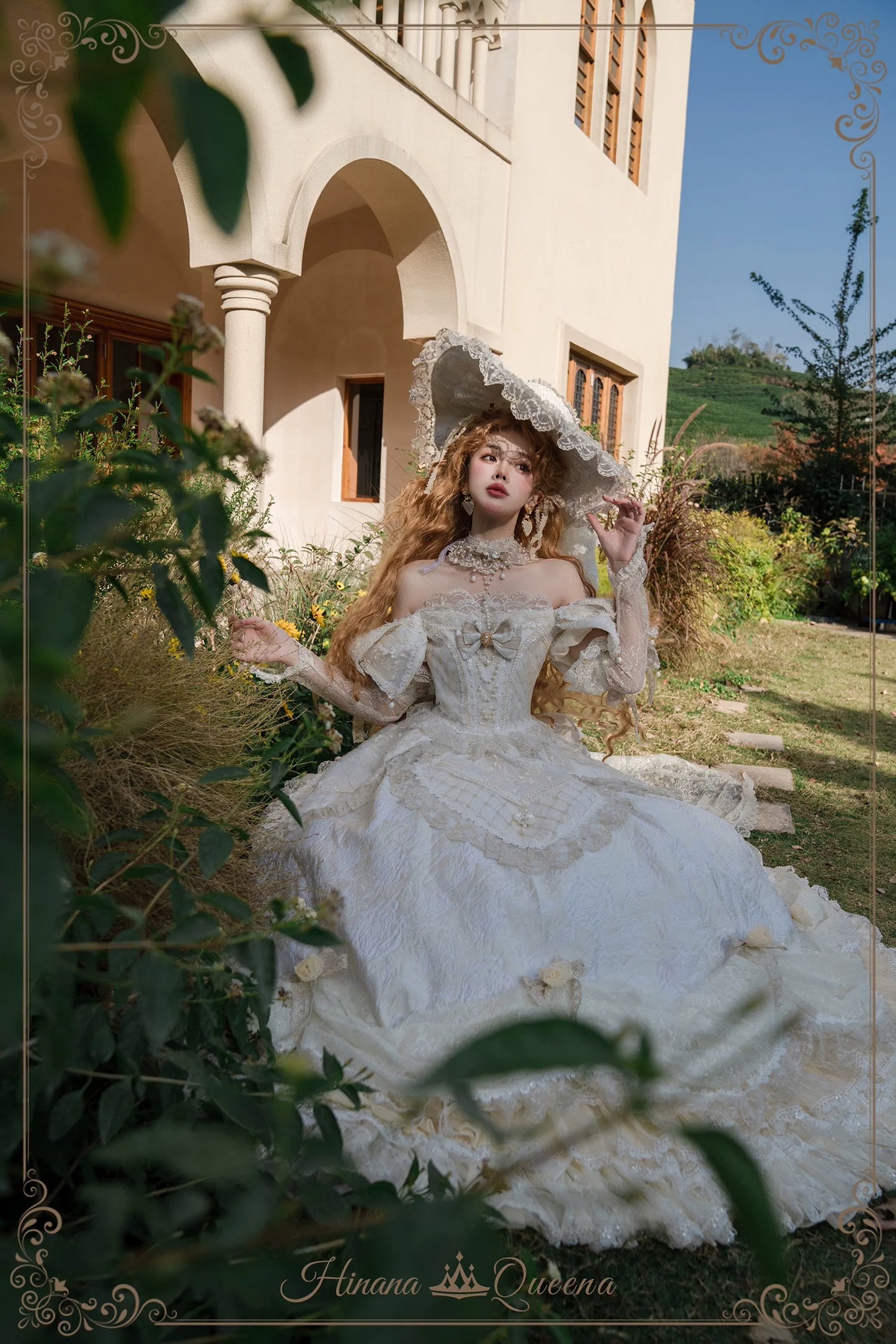 Hinana Queena~With Belle~Bridal Wedding Lolita OP Dress Available for Custom Size