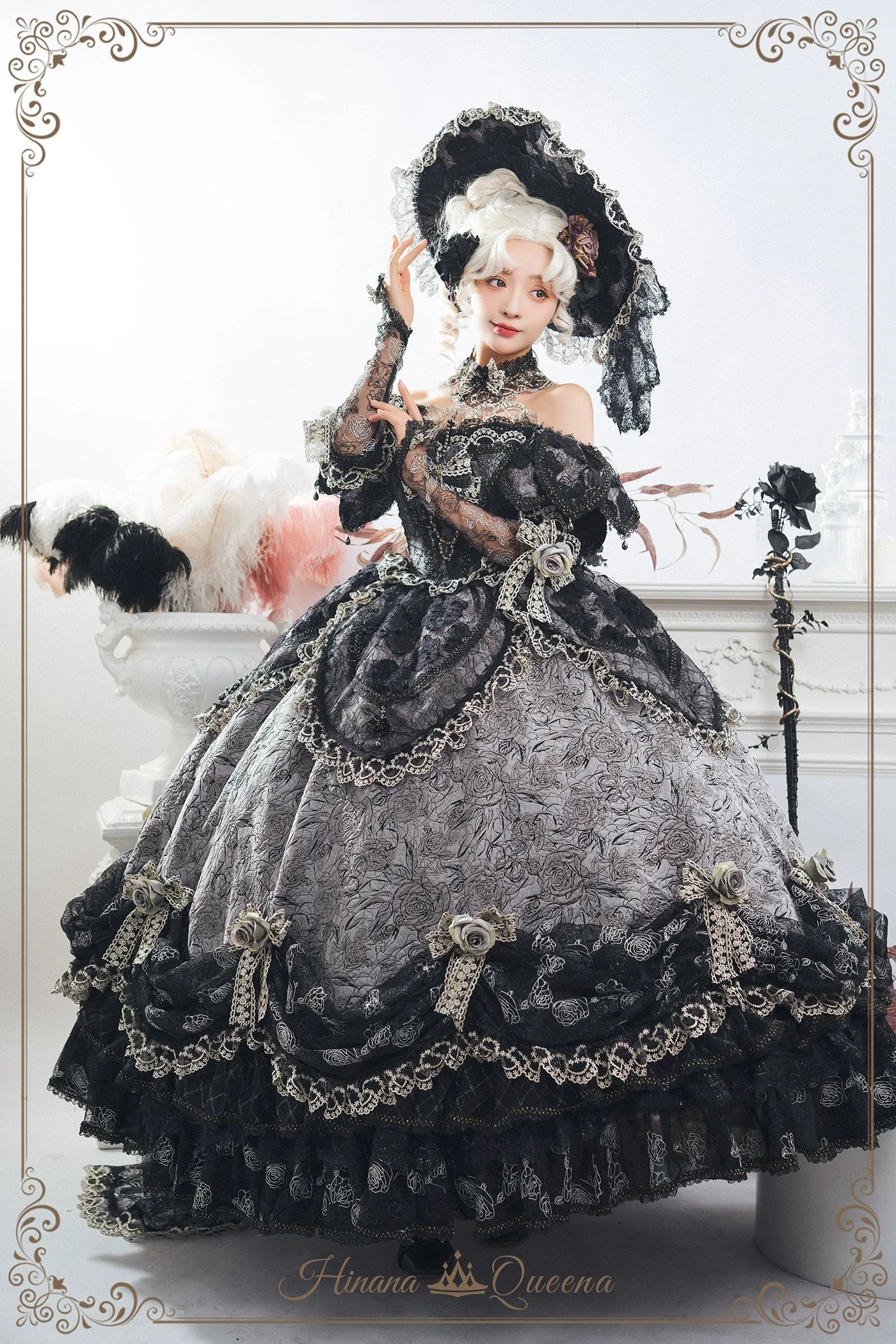 Hinana Queena~With Belle~Bridal Wedding Lolita OP Dress Available for Custom Size