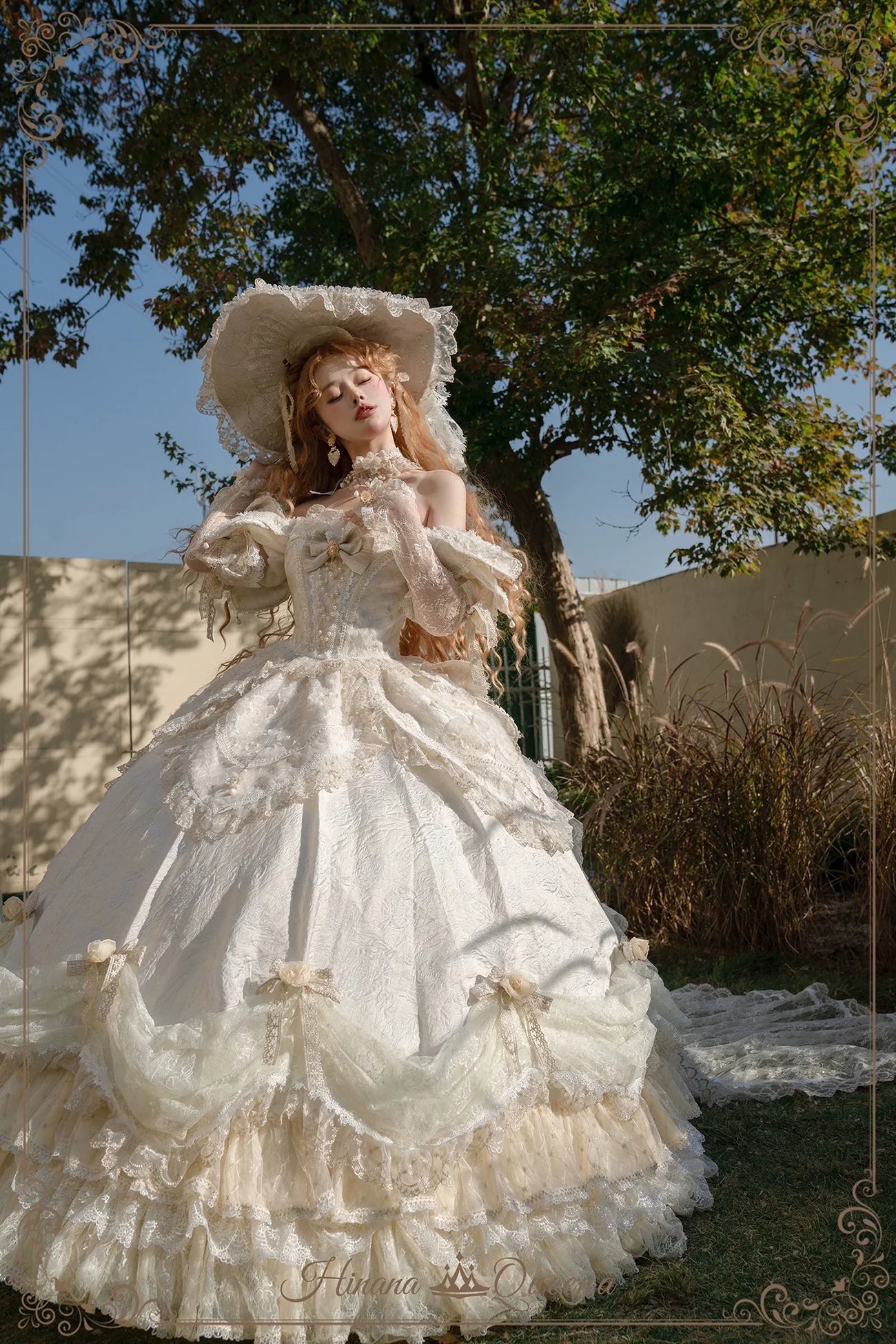 Hinana Queena~With Belle~Bridal Wedding Lolita OP Dress Available for Custom Size