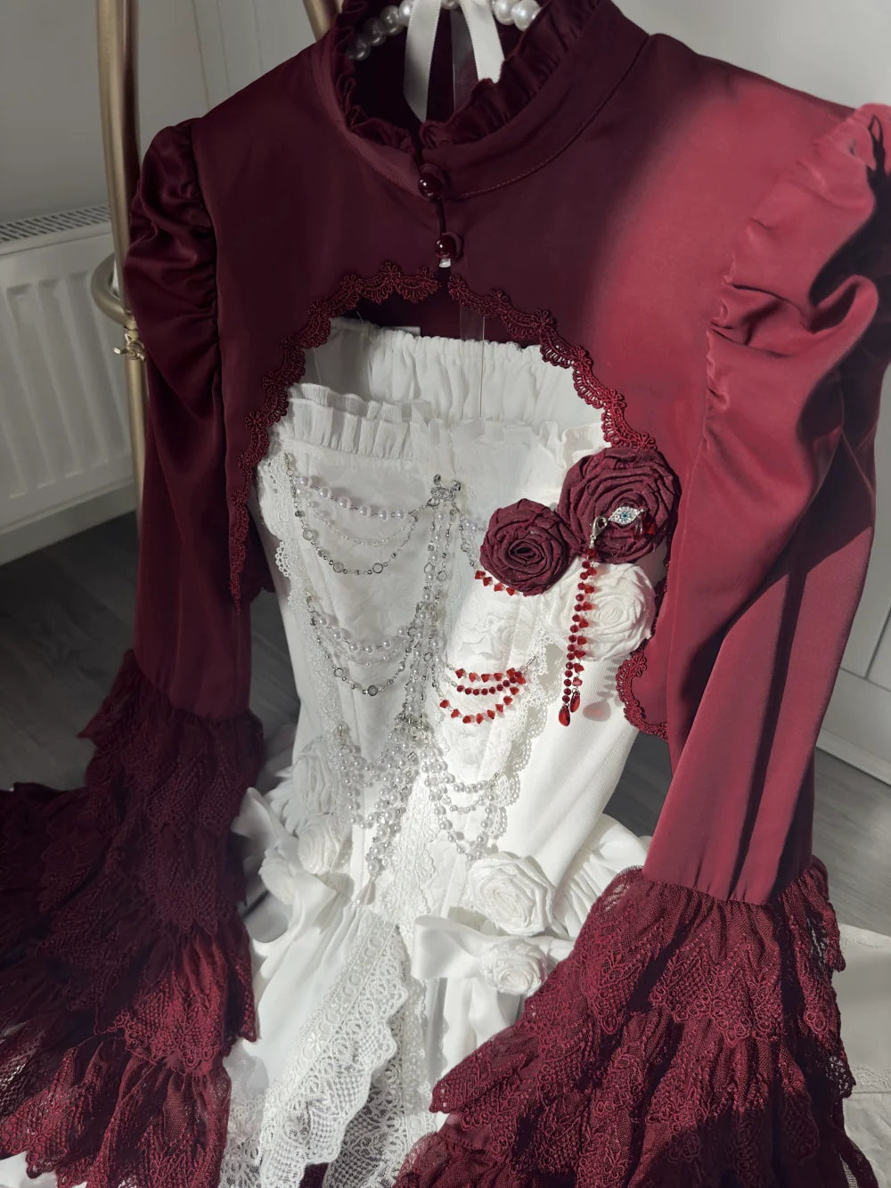 LeMiroir~Saint~Gothic Lolita Bolero Skirt Mermaid Dress Corset