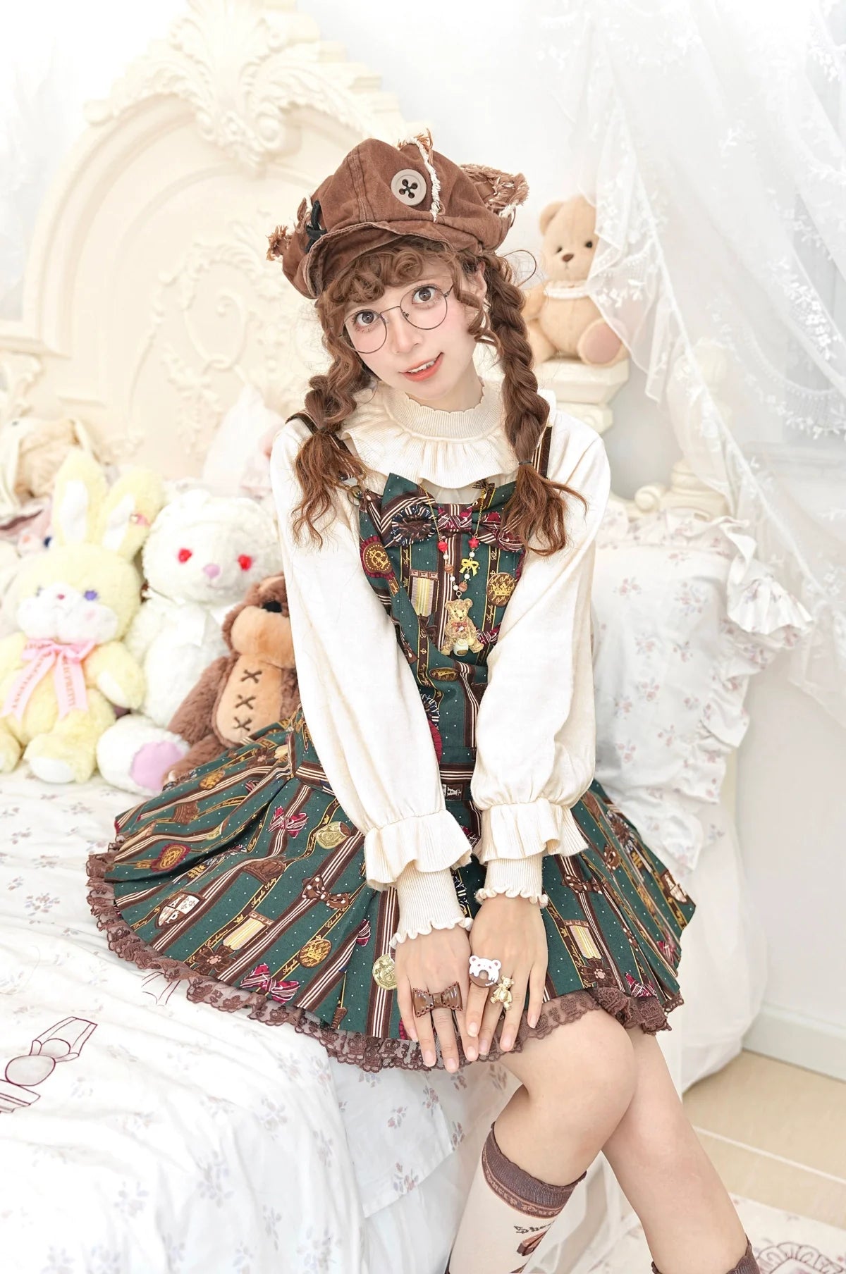 Forest Fluorescent Carps~Sweet Lolita Sweater Autumn and Winter Lolita Inner Wear